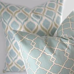 Decorative Pillow Cushion Cover - Accent Throw Giorgio Fresco, Olive, Teal 12 X 20 Inch - thumbnail 3
