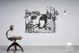 Urban Graffiti Woman Face Wall Decal Vinyl Art, Custom Home Decor - 40x29 - thumbnail 1