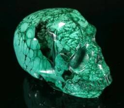Malachite Skull - thumbnail 1