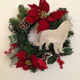 Bernese Mountain Dog, Dog Christmas Tree Topper, Wall Hanging Or Yard Stake, Holiday Decoration, Aluminum, Bernie, Lover Gifts, Berner - thumbnail 3