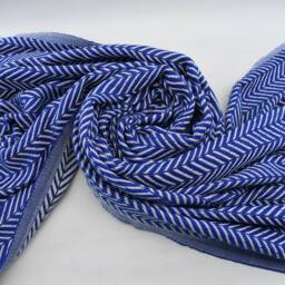 "Turkish Peshtemal, Sakks Blue Towel, Soft Towel, 40""x70" - thumbnail 4