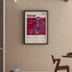 Lamine Yamal Football Poster, Barcelona Wall Art, Fc Print, Camp Nou Decor, Soccer Artwork Gift - thumbnail 3