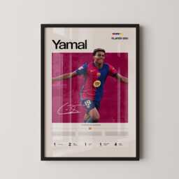 Lamine Yamal Football Poster, Barcelona Wall Art, Fc Print, Camp Nou Decor, Soccer Artwork Gift