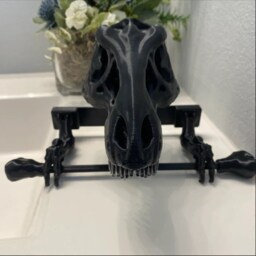 T-Rex Toilet Paper Holder - Tyrannosaurus Rex Dinosaur Gift Home Decor Jurassic Park Bathroom Accessory Dino - thumbnail 2