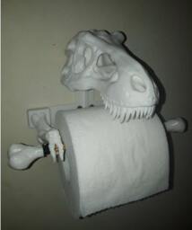 T-Rex Toilet Paper Holder - Tyrannosaurus Rex Dinosaur Gift Home Decor Jurassic Park Bathroom Accessory Dino - thumbnail 4