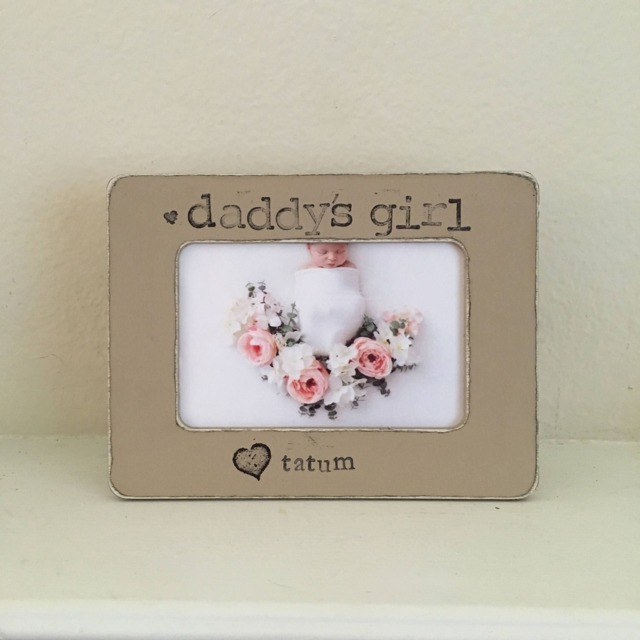 Personalized Father's Day Picture Frame Daddy's Girl Gift, 4x6 Photo - image 1