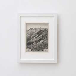 North Cascades National Park Lithograph Style Print - Vintage Washington Archival Matte Fine Art Print Gift. Thunder Creek Boats Dot Ross - thumbnail 3