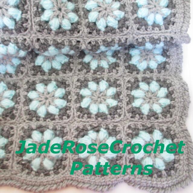 Baby Blanket Crochet Pattern, Aqua Blanket, Boy Or Girl, Gift, Shower PDF903 - image 1