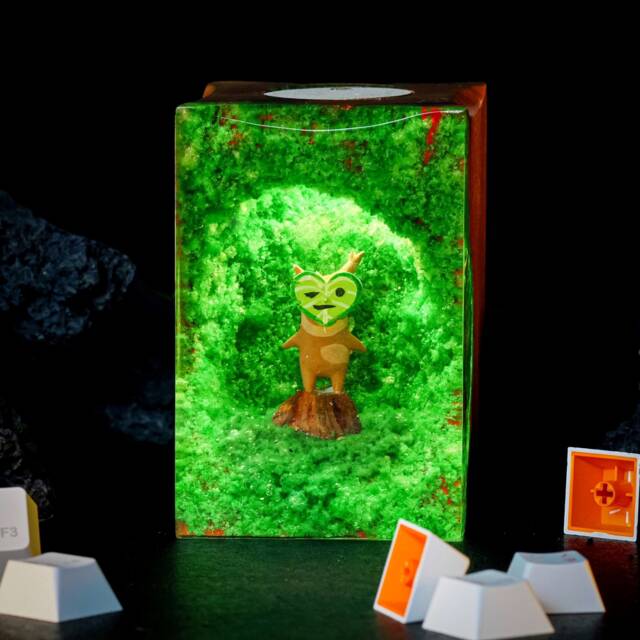 Korok Resin Lamp, The Legend Of Zelda Night Light, Gaming Diorama Cute Home Decor, Gift For Him, Halloween Gift, Christmas Decor Lamp - image 1