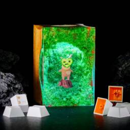 Korok Resin Lamp, The Legend Of Zelda Night Light, Gaming Diorama Cute Home Decor, Gift For Him, Halloween Gift, Christmas Decor Lamp - thumbnail 2