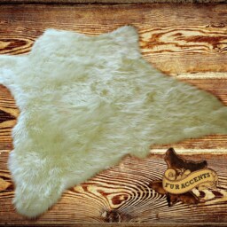 Faux Fur Accent Rug - Bear Skin Shape, Ultra Suede Lining - thumbnail 3