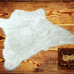 Faux Fur Accent Rug - Bear Skin Shape, Ultra Suede Lining - thumbnail 4