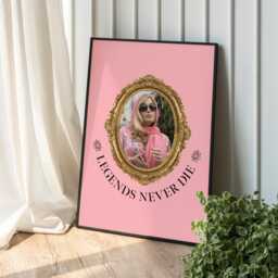 Legends Never Die Poster - Tanya Mcquoid White Lotus Print Jennifer Coolidge Icon Ceramic Funny Pop Culture Gift Aesthetic Wall Art Wee Hee - thumbnail 1