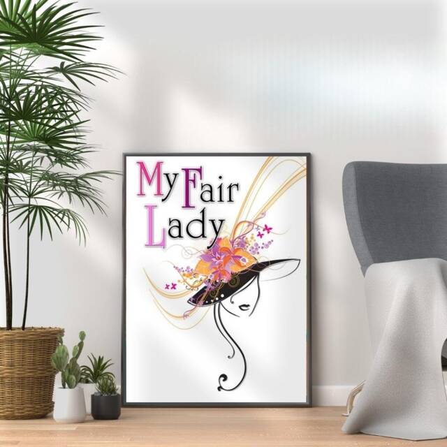 My Fair Lady Musical Poster Broadway Theatre Wall Art - image 1