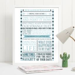 Theatre West End Musical Broadway Quote Art Print Poster - Motivational, Inspirational - thumbnail 2