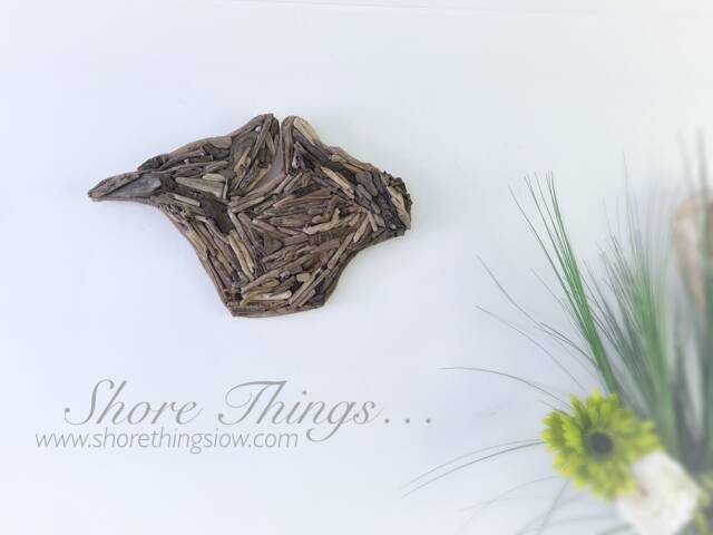 Driftwood Isle Of Wight 23cm Wall Art Wood Iow Gift Beach - image 1