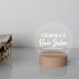 Gift For Small Business Owner, Sign, Nail Salon Desk Lamp, New Female Entrepreneur Gift, Girl Boss - thumbnail 3