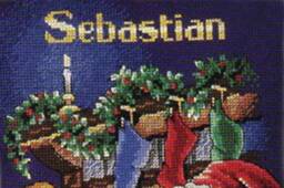 Personalised Christmas Stockings With Embroidered Santa Family Custom Cross Stitch Nursery Decor Cute Xmas Made To Order