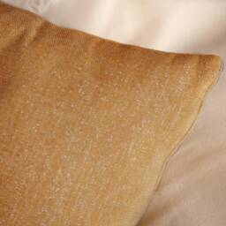Gold Ochre Pillow, Throw Pillow Cover, Decorative Cushion Covers, Accent Velour Blend, Home Decor, Silver Sparkled - thumbnail 3