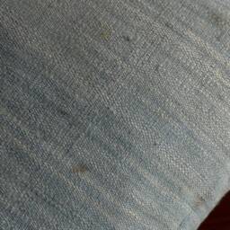 Indigo Neutral Tribal Hemp Hand Woven Natural Dye Color Lumbar Pillow Cover - thumbnail 3