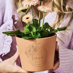 Birth Flower Personalised Pot Birthday Gift - thumbnail 2