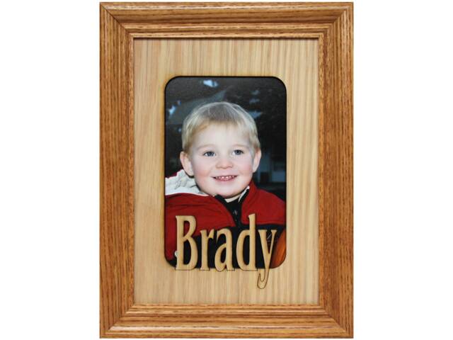 5X7 Name Frame - Personalized Picture Frames Mats Inserts Custom Holds 3 1/2 X 5 Or 4X6 Photos Gifts For Mother's Day - image 1