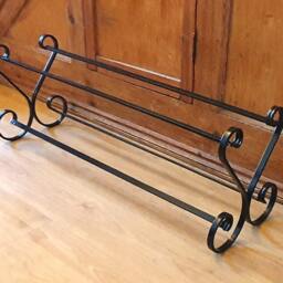 Wrought Iron Shoe Rack. Open Topped Heart-Shape. Handmade & Crafted in The UK - thumbnail 3