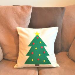 Christmas Pillow Cover, Tree Decor, Decorative Pillow Cover, 16 X Holiday Cover - thumbnail 2