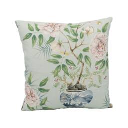 Zoffany - Romey's Garden Sea Green Chinese Inspired Flora & Fauna Cushion Cover Handmade Throw Pillow Designer Home Decor - thumbnail 2