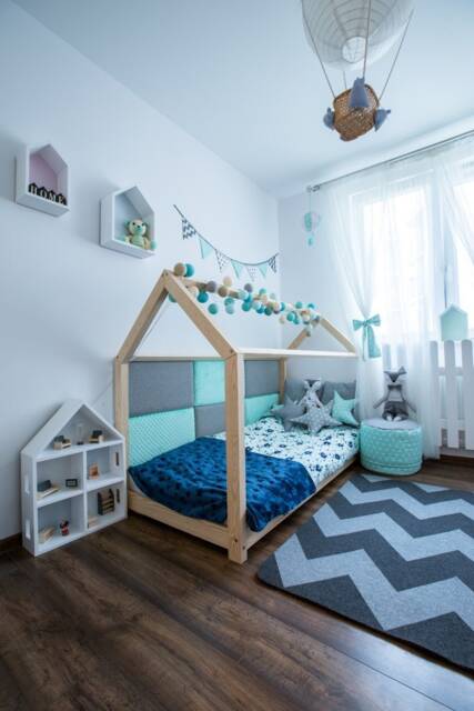 Children's Bed, House Montessori Bed 90 X 180 cm - image 1