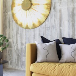 A Pair Of Linen Scatter Cushion Covers in Minimalist Design With Face Motive - thumbnail 2