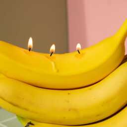 Banana Candle Handcrafted Beeswax Funny Food Candle - thumbnail 3