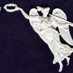 Large Pair Gilt Gold Or White French Style Decorative Wall Furniture Moulding Pediment Plastic Decoration - thumbnail 3