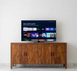 Reclaimed Teak Wood Media Cabinet Rustic Sideboard Storage - Modern Farmhouse Tv Stand