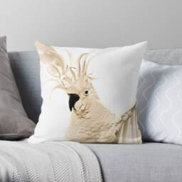 Sulphur-Crested Cockatoo Cushion Cover - Australian Wildlife Bird - thumbnail 3