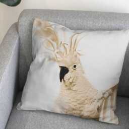 Sulphur-Crested Cockatoo Cushion Cover - Australian Wildlife Bird - thumbnail 2