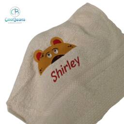 Bear Towel - Personalised Face Cloth/Hand Bath = Embroidered - thumbnail 2