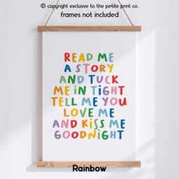 Read Me A Story Kids Wall Art - Reading Corner Print For Nursery, Playroom & Classroom Gift Children Library Unframed - thumbnail 2