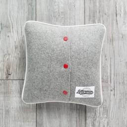 University Of Utah, Grey Block U Letterman Pillow, Utah Utes, Go - thumbnail 2