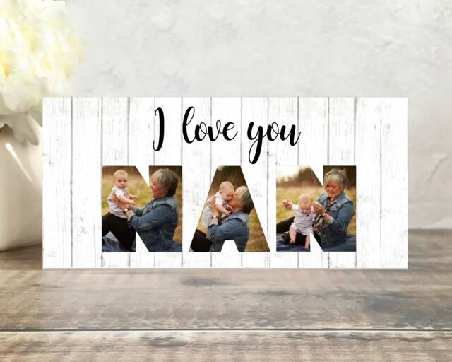 Mothers Day Gift For Nan, Nan Photo Gift, Frame, Gifts, Gifts Personalised I Love You - image 1