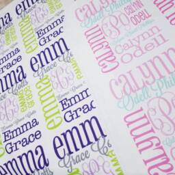 Personalized Baby Blanket, Monogram Handmade Custom Name Swaddle Receiving Unique Shower Gift Newborn, Kids, For Her - thumbnail 2