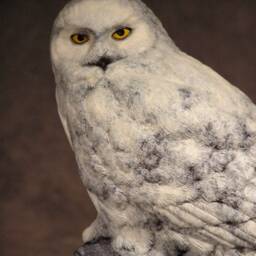 Snowy Silences - Owl Bronze Wildlife Bird Realistic By Jerry Simchuk Art Studio - thumbnail 4