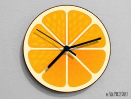 Orange Fruit Wall Clock - thumbnail 1