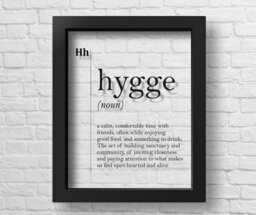 Transparent Hygge Definition Romantic Family Wall Art Prints Minimalist Dorm Decor Modern Scandinavian Typography - thumbnail 1