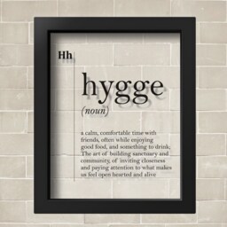 Transparent Hygge Definition Romantic Family Wall Art Prints Minimalist Dorm Decor Modern Scandinavian Typography - thumbnail 2
