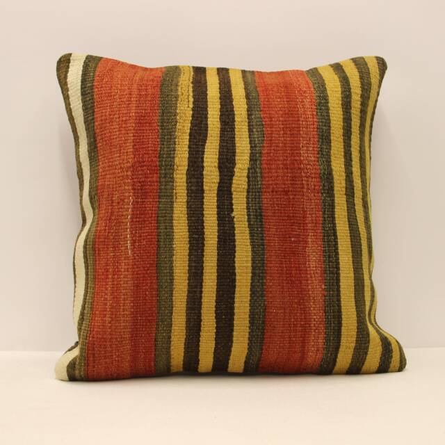 Kilim Pillow, Sofa Pillow Boho Pillow, Handwoven Pillow, 18x18 - 45x45 cm Minimalist Decorative Pillow, Cushion Cover Throw Pillow 4Kbf-612 - image 1