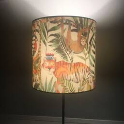 Handmade Jungle Animal Drum Lampshade Children's Nursery Decor - thumbnail 2