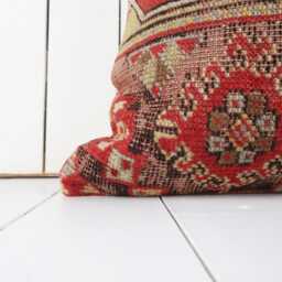 Vintage Turkish Kilim Pillow Cover, Handmade Home Decor - 20x20 Inch - thumbnail 2