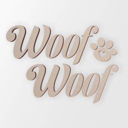 Woof Wall Decor Unfinished Wood Letters, Dog Lover Gift - thumbnail 3