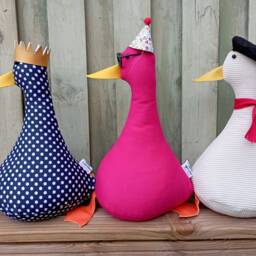 Cool Canard Doorstop/Bookend. Multi Choice - Pink Blue Diy Funny Doorstops Duck Decor House Warming Unique Gift Fun Home Accent - thumbnail 2